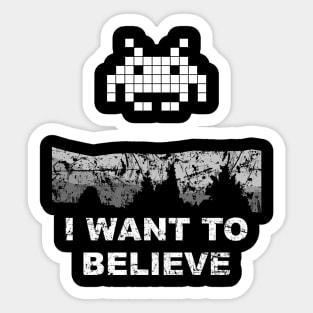 Invader X Sticker